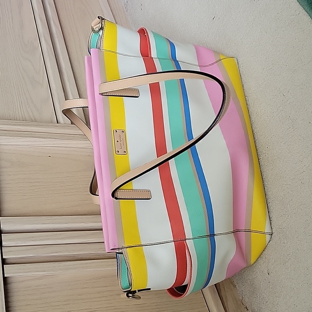 Kate Spade Colorful Striped Tote for laptop
